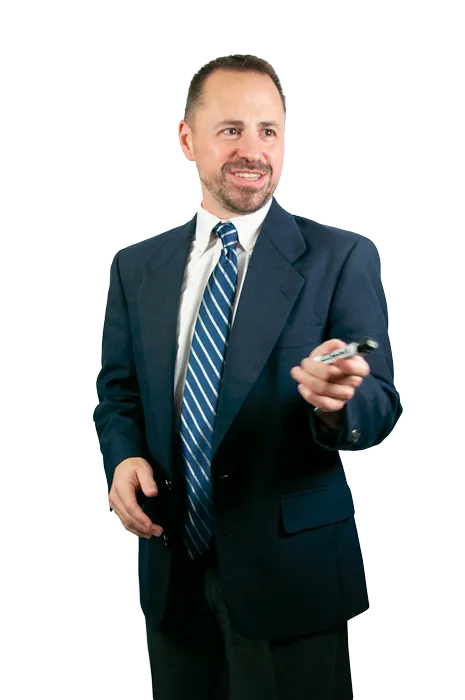 Dr. Frank M. Sorokach presenting, holding a marker